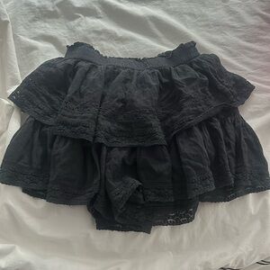 Navy mini skirt
